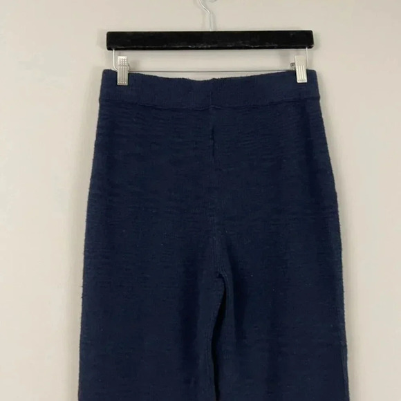Madewell Navy Blue Birchmoor Sweater Knit Pants Size Medium - Picture 7 of 7